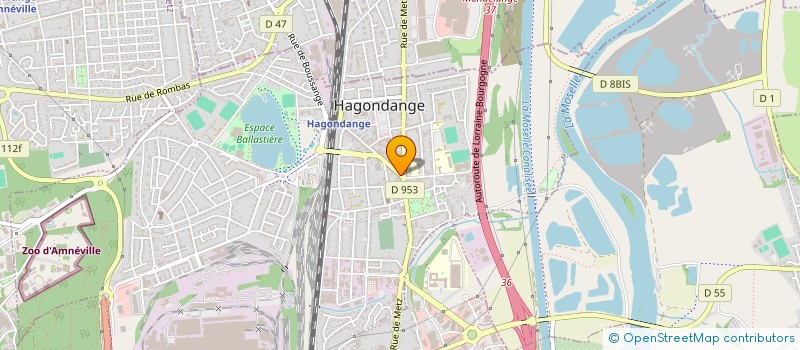 localisation de l'entreprise DIAGONAL HAGONDANGE  HAGONDANGE