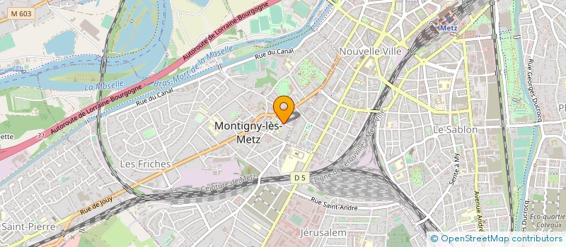 localisation de l'entreprise DIAGONAL MONTIGNY à MONTIGNY-LES-METZ