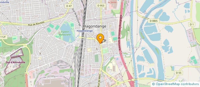 localisation de l'entreprise DIAGONAL MOSCA  HAGONDANGE