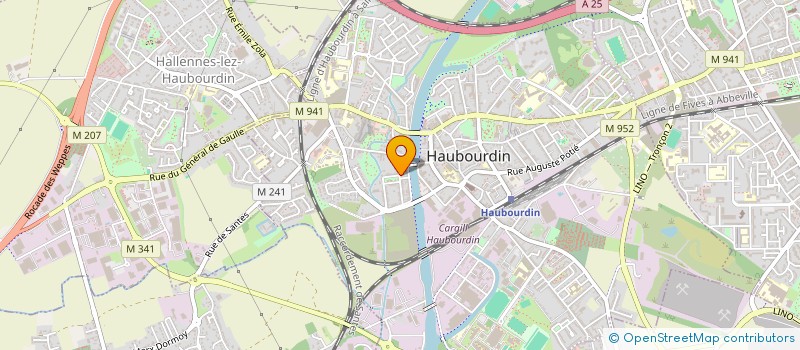 localisation de l'entreprise DIAGONALE  HAUBOURDIN