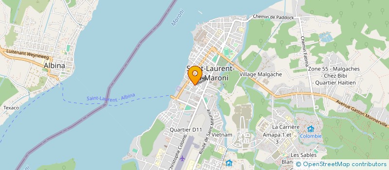 localisation de l'entreprise DIAGONALE DE SAINT LAURENT à SAINT-LAURENT-DU-MARONI
