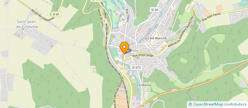 localisation de l'entreprise DIAGONALE FEDERATION NORMANDE DU RESEAU CHAINON  LILLEBONNE