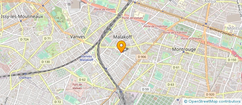 localisation de l'entreprise DIAGONALE PLANNING à MALAKOFF