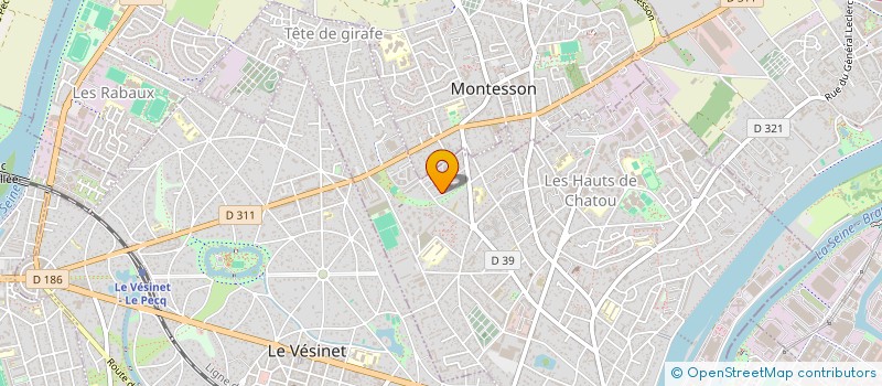 localisation de l'entreprise DIAGONALES 12  CHATOU