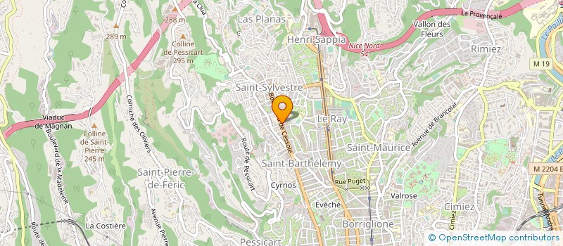 localisation de l'entreprise DIAGONALES SOLIDARITES à NICE