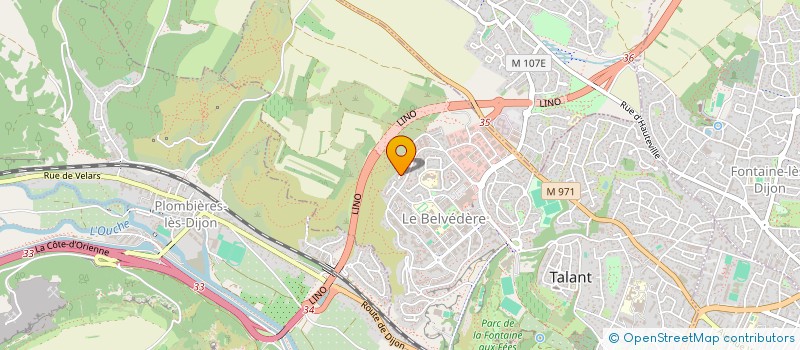 localisation de l'entreprise DIAGPAC21 à TALANT