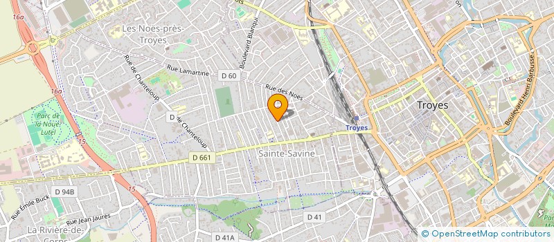 localisation de l'entreprise DIAGPOOL à SAINTE-SAVINE