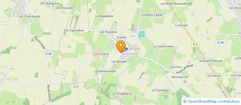 localisation de l'entreprise DIAGRENOV à SAINT-ANDRE-D'HUIRIAT