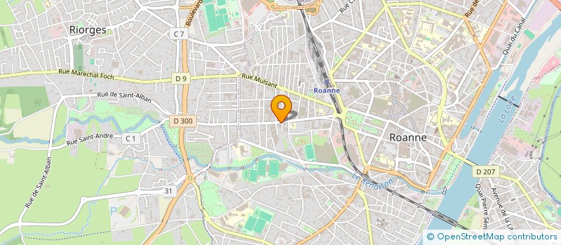 localisation de l'entreprise DIAGTEC à ROANNE