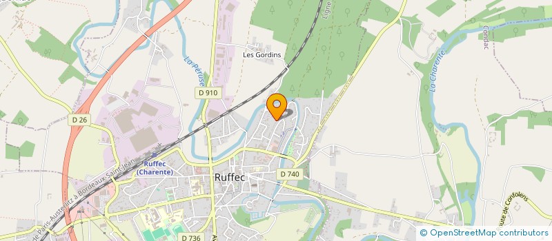 localisation de l'entreprise DIAJO à RUFFEC