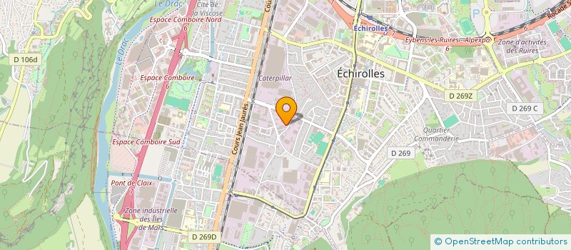 localisation de l'entreprise DIAK AUTOS 38 à ECHIROLLES