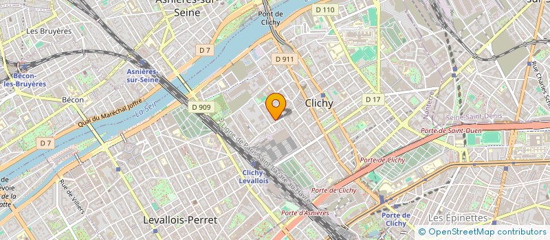 localisation de l'entreprise DIAK SERVICES à CLICHY