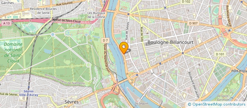 localisation de l'entreprise DIAKOM à BOULOGNE-BILLANCOURT