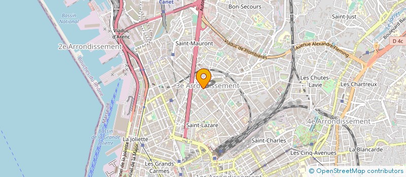 localisation de l'entreprise DIAL SECURITE EUROPE à MARSEILLE