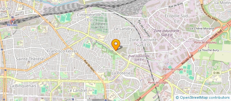localisation de l'entreprise DIALAND à RENNES