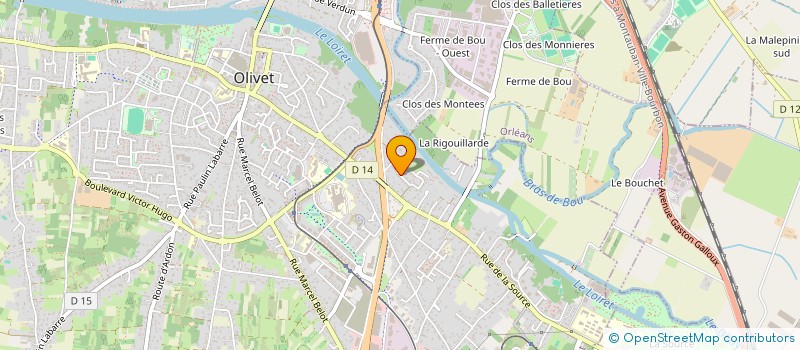 localisation de l'entreprise DIALARY à OLIVET
