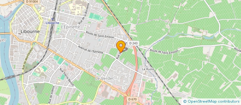 localisation de l'entreprise DIALEC  LIBOURNE