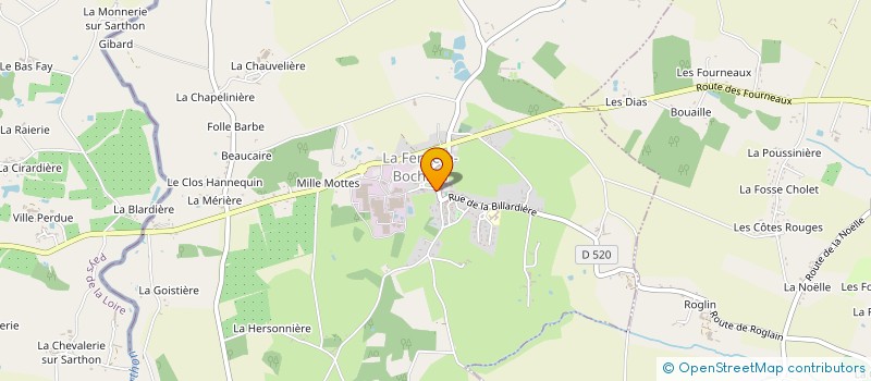 localisation de l'entreprise DIALICE à LA FERRIERE-BOCHARD