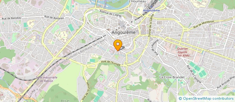 localisation de l'entreprise DIALOG INFORMATIQUE à ANGOULEME