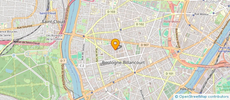 localisation de l'entreprise DIALOGUE ET APPLICATIONS INFORMATIQUES à BOULOGNE-BILLANCOURT