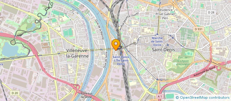 localisation de l'entreprise DIALOGUE ET FRATERNITE à SAINT-DENIS