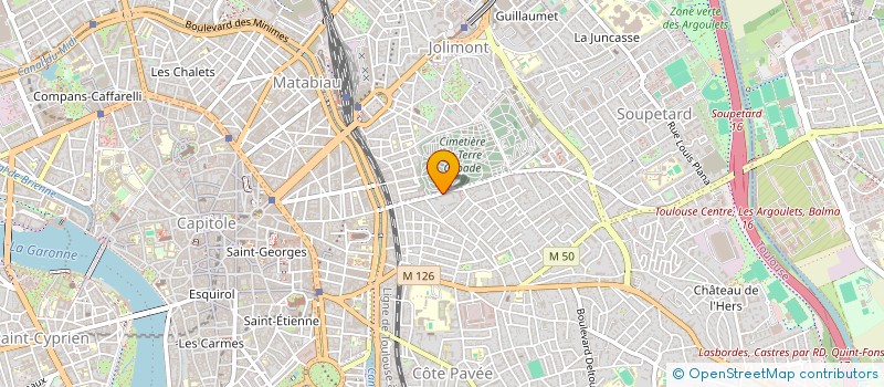 localisation de l'entreprise DIALOGUE MULTICULTUREL ET FRATERNEL (D.M.F.)  TOULOUSE