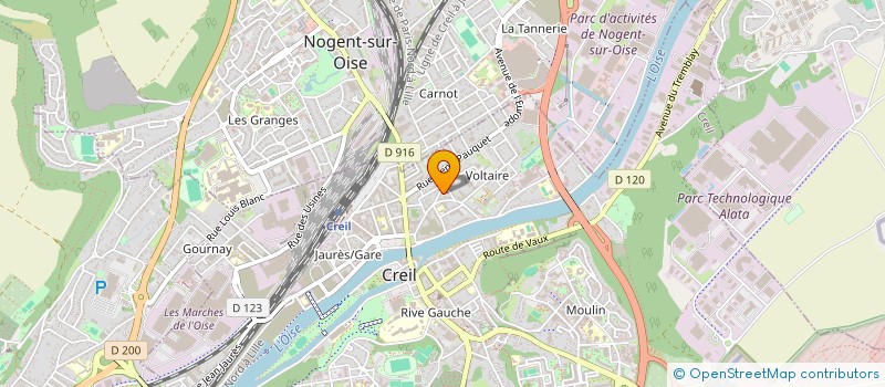 localisation de l'entreprise DIALOGUES F  CREIL