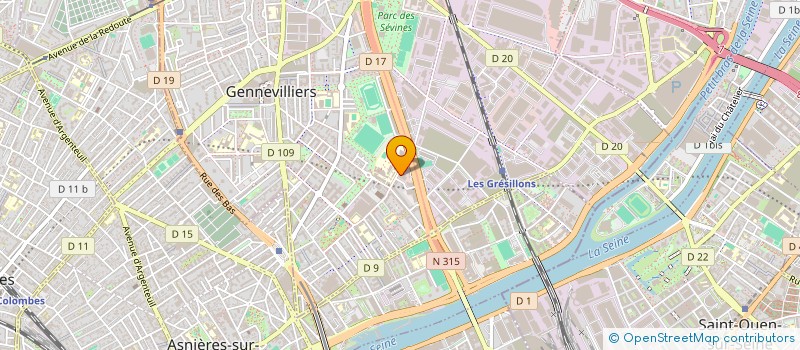 localisation de l'entreprise DIALOGUES PARTENAIRES SERVICES ASS à GENNEVILLIERS