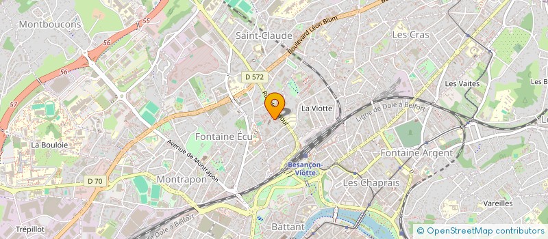 localisation de l'entreprise DIALUSKIN  BESANCON