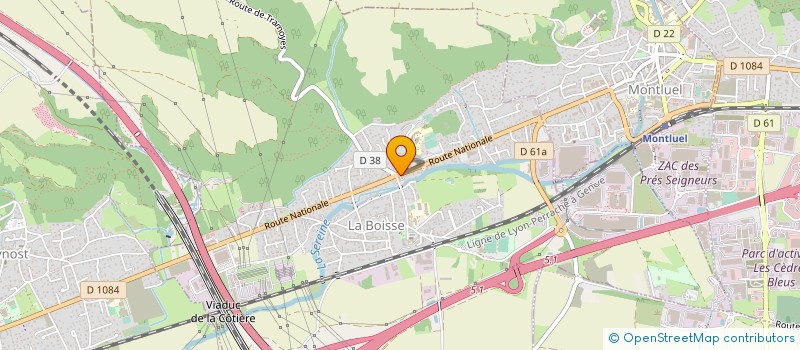 localisation de l'entreprise DIALY à LA BOISSE