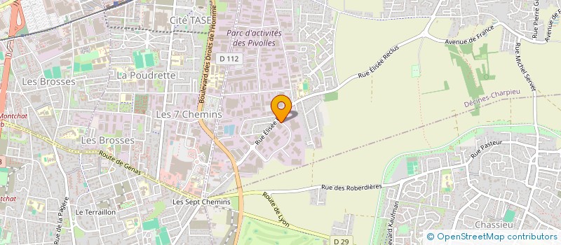 localisation de l'entreprise DIAM OPTIC  DECINES-CHARPIEU