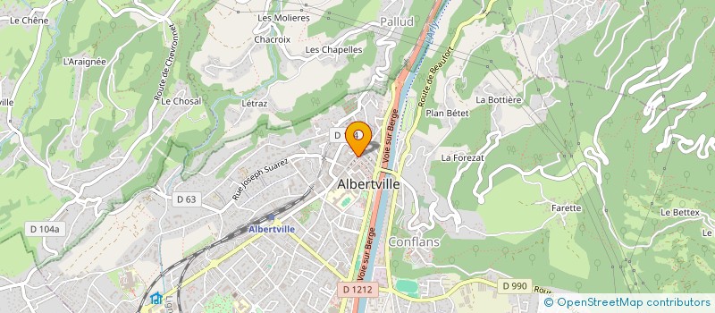 localisation de l'entreprise DIAM OR  ALBERTVILLE
