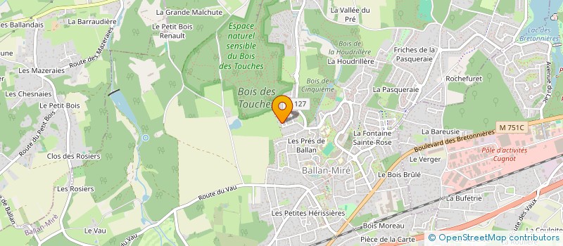 localisation de l'entreprise DIAM'S  BALLAN-MIRE