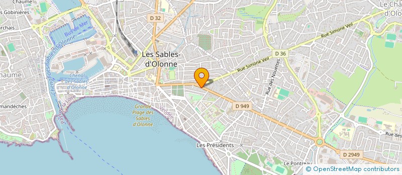 localisation de l'entreprise DIAM'S COIFFURE à LES SABLES D'OLONNE