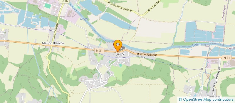 localisation de l'entreprise DIAM TECHNIQUE à JAULZY