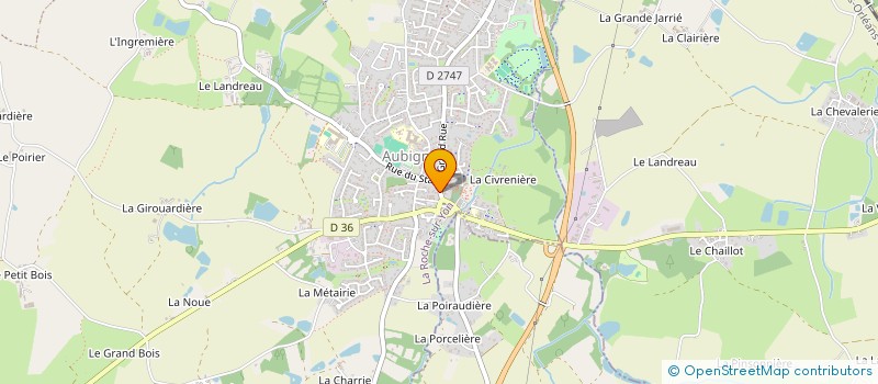 localisation de l'entreprise DIAMA à AUBIGNY-LES CLOUZEAUX