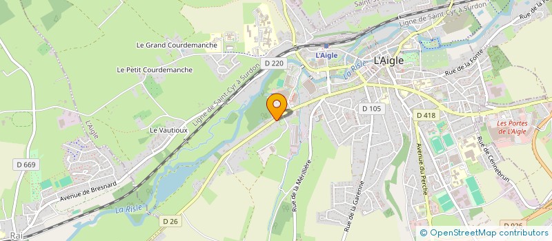 localisation de l'entreprise DIAMADA à L'AIGLE
