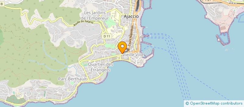 localisation de l'entreprise DIAMANT ALIMENTATION DISTRIBUTION à AJACCIO