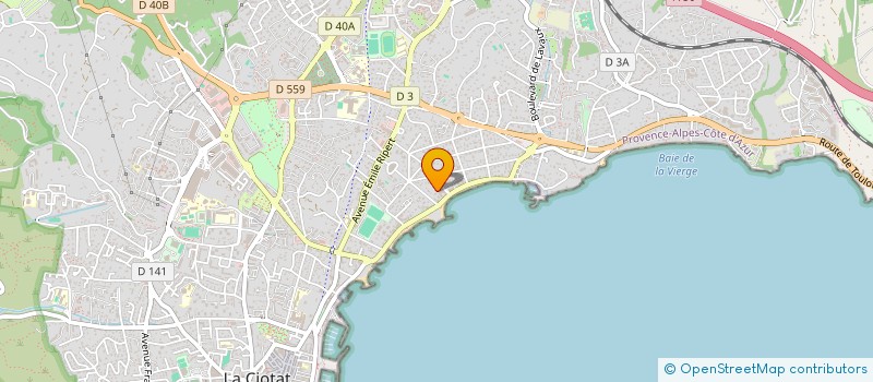 localisation de l'entreprise DIAMANT BEAUTE à LA CIOTAT
