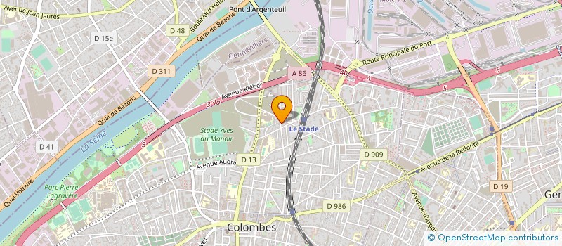 localisation de l'entreprise DIAMANT CAB à COLOMBES