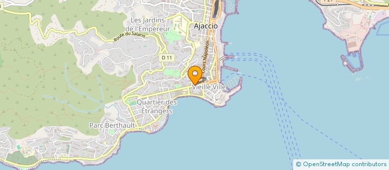 localisation de l'entreprise DIAMANT COIFFURE à AJACCIO