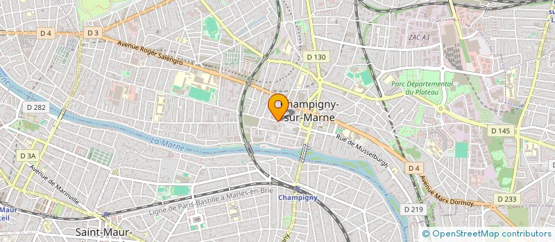 localisation de l'entreprise DIAMANT D'AFRIQUE  CHAMPIGNY-SUR-MARNE