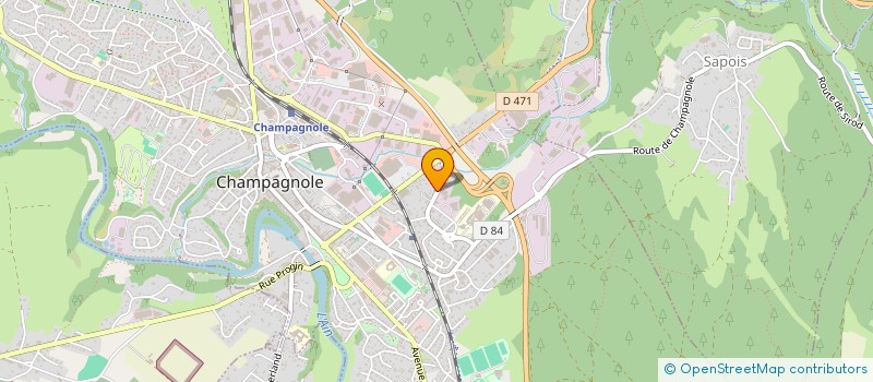 localisation de l'entreprise DIAMANT DIDIER ET VAGNEUR MICHEL à CHAMPAGNOLE