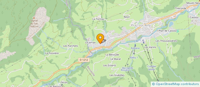 localisation de l'entreprise DIAMANT NOIR  PRAZ-SUR-ARLY