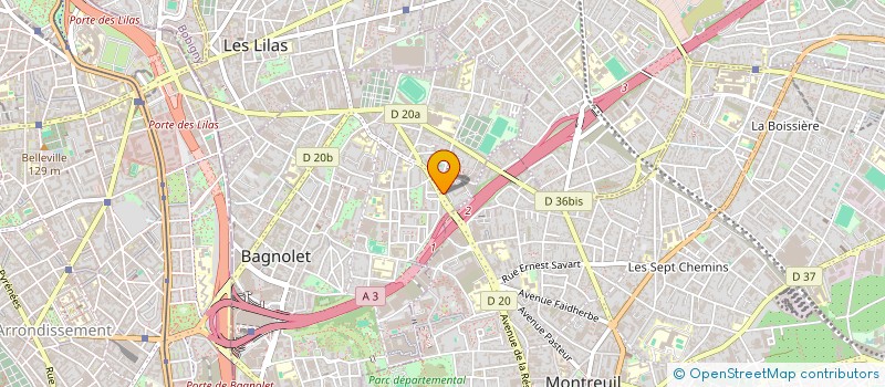 localisation de l'entreprise DIAMANTA DISTRIBUTION à BAGNOLET