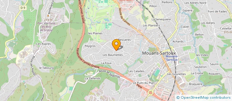 localisation de l'entreprise DIAMATH  MOUANS-SARTOUX