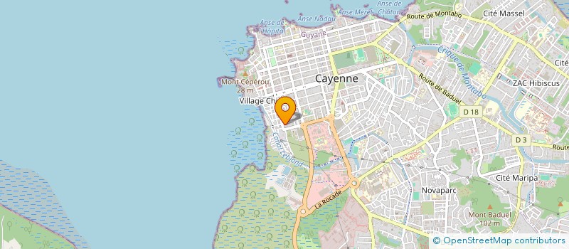 localisation de l'entreprise DIAMBARS GUYMARGUA  CAYENNE