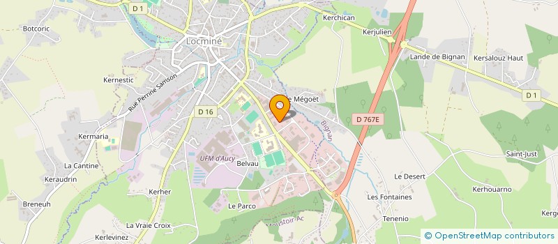 localisation de l'entreprise DIAMEN IMPRIMERIE DU MORBIHAN à LOCMINE
