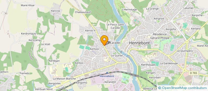 localisation de l'entreprise DIAMES  HENNEBONT