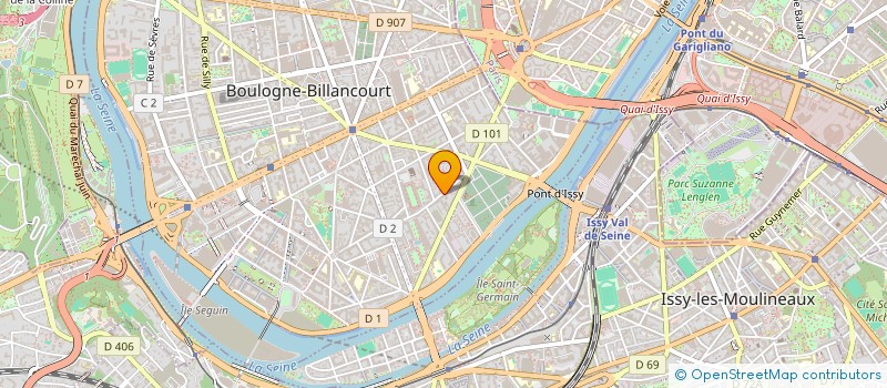 localisation de l'entreprise DIAMETRA à BOULOGNE-BILLANCOURT